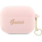 Guess Кейс Guess GUAP2LSCHSP за AirPods Pro 2, розов / розов, Silicone Charm (GUE002658-0)