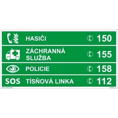 TÍSŇOVÁ ČÍSLA - FTL samolepka 20 x 10 cm
