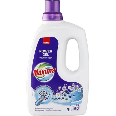 Sano Концентриран гел за пране Sano - Maxima Mountain Fresh, 60 пранета, 3 L (7290102992171)