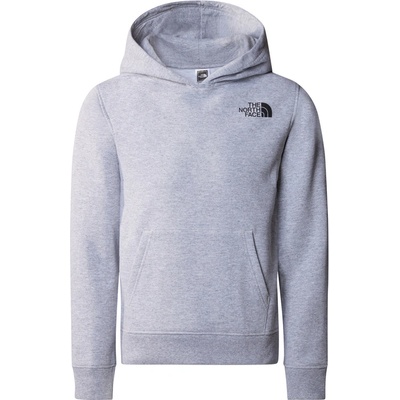 The North Face Детско горнище teen new graphic hoodie tnf light grey heather - m (nf0a877vdyx)