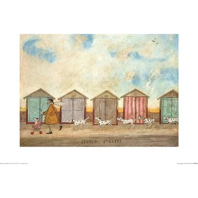 Umělecký tisk Sam Toft - Spotty Joggers, 40 × 30 cm