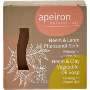 Apeiron Сапун с растителни масла Ниим & глина - 100 g