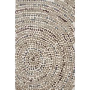  КИЛИМ БОХО ПЯСЪЧНА СПИРАЛА 80х150см БЕЖ (22105-00041-080х150)