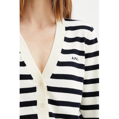 APC Памучна жилетка A. P. C. cardigan gaelle (COGDK.F22312)