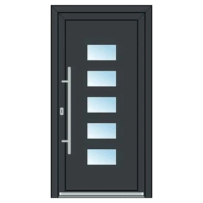 OknaDvereNaMiru.cz Vchodové dveře antracitové 90 x 210 cm