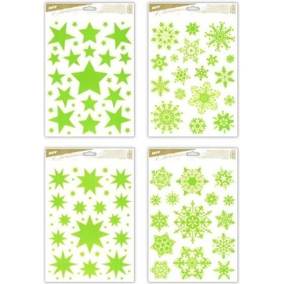 MFP Christmas dekoračná fólia na okno svietiaca rozmer 20x30cm rôzne motívy
