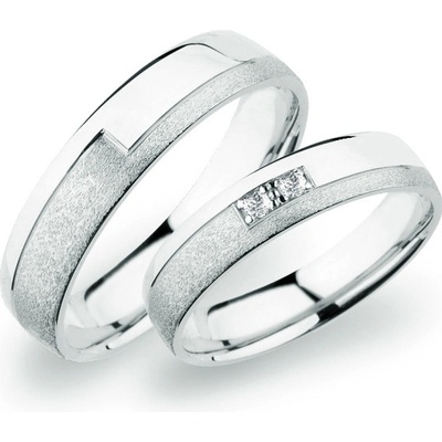SP-275 Snubní prsteny z bílého zlata SP-275B