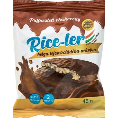 Nagykun Rice Ler Rýžové chlebíčky s polevou z belgické mléčné čokolády 45 g