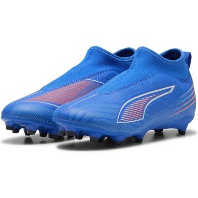 PUMA Детски футболни бутонки Puma Ultra 5 Match Children Laceless Firm Ground Football Boots - Blue/White