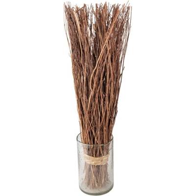 Hnědá sušená kytice stonky větvičky - 60 cm - Clayre & Eef