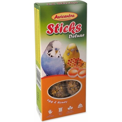 Avicentra Sticks Deluxe tyčinky pro andulky vajce a med 110 g