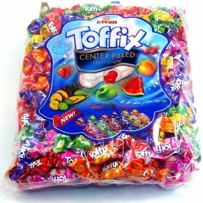 Elvan Toffix měkké bonbóny s ovocnou náplní 1 kg