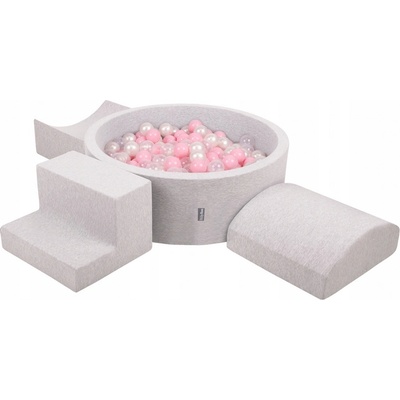 KiddyMoon PPZP-OK30D-134 Suchý bazén + 200 míčků – Hledejceny.cz
