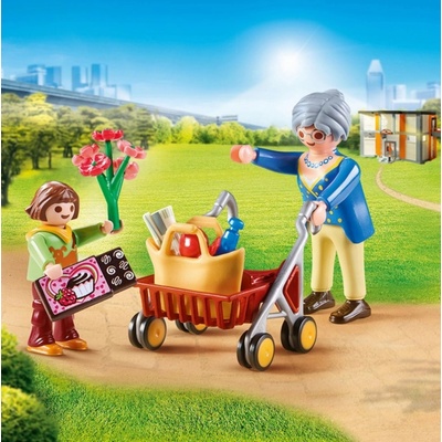 Playmobil 70194 Babička s chodítkem