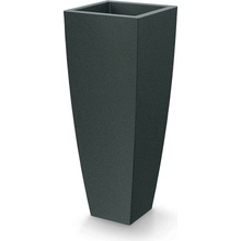 Ethick Květináč MOODA SQUARE HIGH 40 cm, černý granit