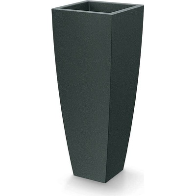 Ethick Květináč MOODA SQUARE HIGH 40 cm, černý granit