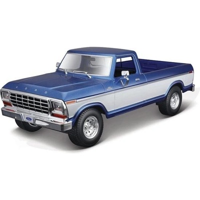 Maisto 1979 Ford F150 Pick-up kovový modrý bílý 1:18