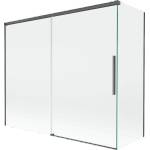 Mexen Rox двукрилен душ-преграда 180 + 90 x 150 см, прозрачен, четка Gun Gray - 8C9-180-090-66-00 (8C9-180-090-66-00)