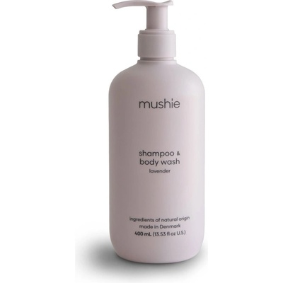 Mushie Organic Baby sprchový gel a šampon 2 v 1 pro děti Lavender 400 ml