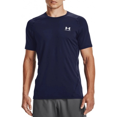 Under Armour UA HG Armour Fitted SS TEE modrá
