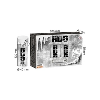 Dýmovnice bílá s trhací pojistkou 60 sekund 5 ks