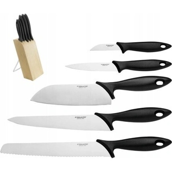 FISKARS Darčeková sada nožov v bloku 5 ks 1023782 Essential