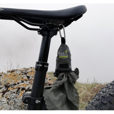 BasicNature Мини кърпа Ултрафина микрофибърна кърпа за пътуване S olive (920485)