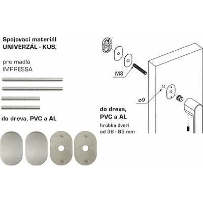 MPK - IMPRESSA Spojovací materiál UNIVERZÁL pre MADLO ks