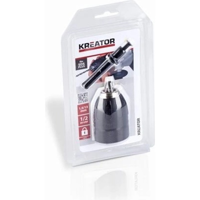 KREATOR sklíčidlo RU 1,5mm-13mm se zámkem + SDS PLUS adaptér KRT014005