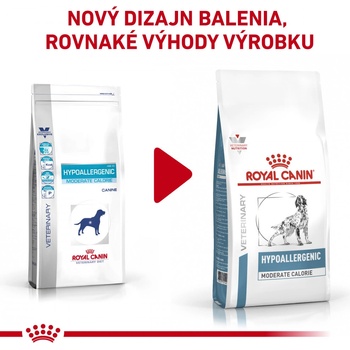 Royal Canin Veterinary Health Nutrition Dog Hypoallergenic Moderate Calorie 1,5 kg