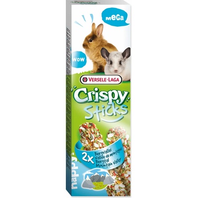 Versele-Laga Crispy Mega tyčinky s bylinami pro králíky a činčily 2ks 140 g