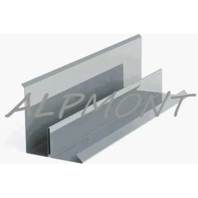 Lemování zdí r.š.333mm Hliník Al Lakovaný RAL 7001 stříbrošedá dl.2m