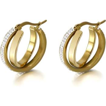 HARAHU Обеци ad-15270 - Златни kp15270 (ad-15270)