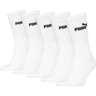 Puma dámske športové ponožky 5 párov biela