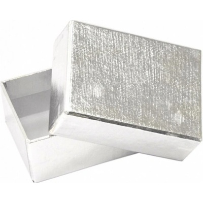 Stil Dárková krabička B0 Lux - stříbrná - 7,5 x 5,5 x 3,5 cm