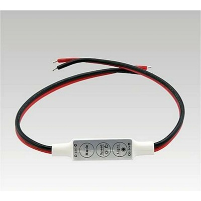 LED manuální jednobarevný ovladač DC5-24V 1x8A