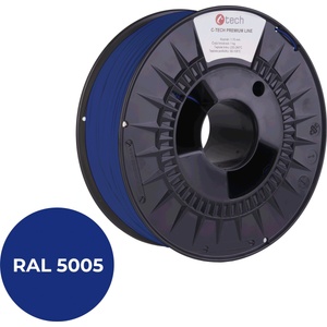 C-Tech 3DF-P-TPU90A-1.75-5005 3D филамент, PREMIUM LINE, TPU 90A, гъвкав, RAL5005 1, 75mm, 1000g, Сигнално синьо (Signal blue) (3DF-P-TPU90A-1.75-5005)