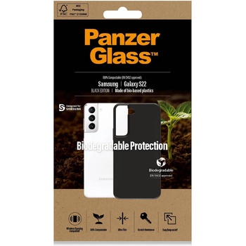 Panzer Гръб PanzerGlass за Samsung S22, Biodegradable, Черен (5711724003745)