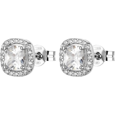 Brosway Blyštivé strieborné náušnice Fancy Infinite White FIW160