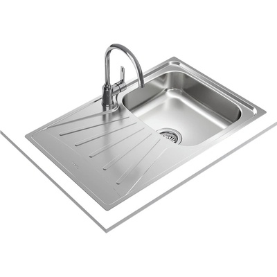 Teka Starbright 45 E-XM 1B 1D МИКРОЛЕН Иноксова мивка за вграждане, микролен, обръщаема, за шкаф със светъл отвор 45 см (М.1109.МС)