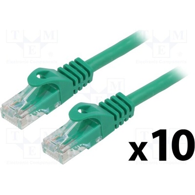 Lanberg PCU6-20CC-0300-G Patch U/UTP Cat 6 RJ45 vidlice z obou stran lanko CCA