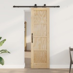 vidaXL Преплъзваща се врата ORKDAL 61 x 198, 5 см Натурално (3445485)