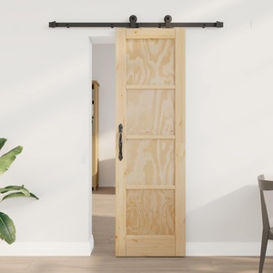vidaXL Преплъзваща се врата ORKDAL 61 x 198, 5 см Натурално (3445485)