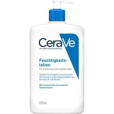 CeraVe moisturizing lotion, light body lotion suitable for dry to very dry skin and skin prone to neurodermatitis, for body and face, with hyaluronic acid and 3 essential ceramides, 976ml - MB106300