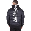 Alpha Industries MA-1 ZH Back Print Puffer FD pánska zimná bunda black čierna