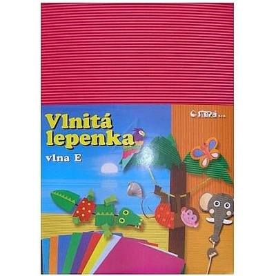 lepenka rovná 345x245mm/10ks, Stp, Růžová