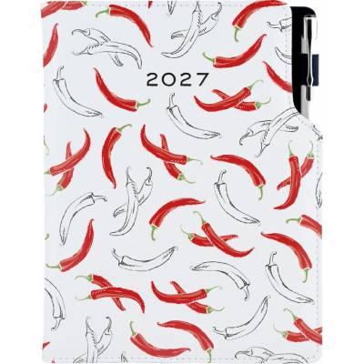Design A5 denní 2027 bílá Chilli