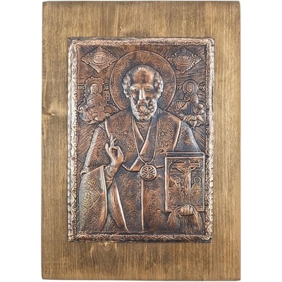 Ръчно изработена икона на Свети Никола (6960)