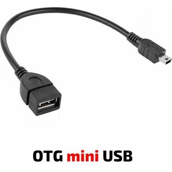 Royal Кабел Royal OTG USB Mini, от USB Type-A(ж) към USB Mini(м), 0.15м, черен (ROY21008549)