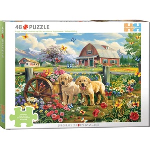 EUROGRAPHICS Пъзел Eurographics от 48 части - Пролетни кученца (67486021)